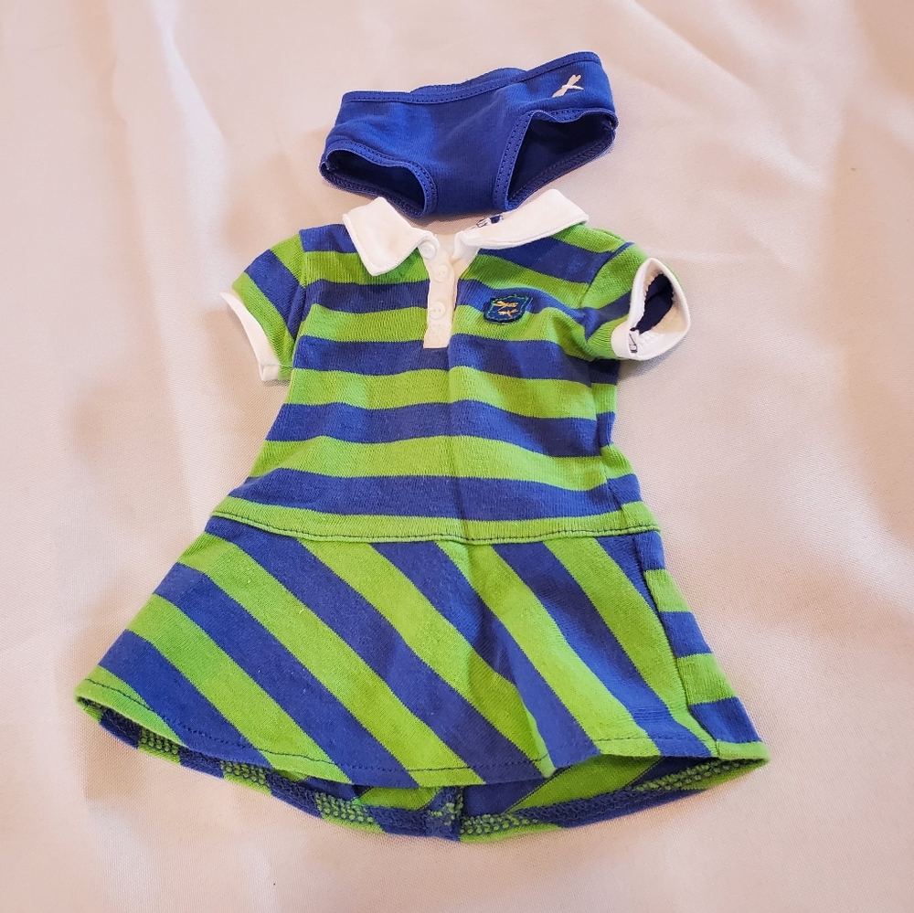 American Girl Lanie's Meet Dress & underwear
